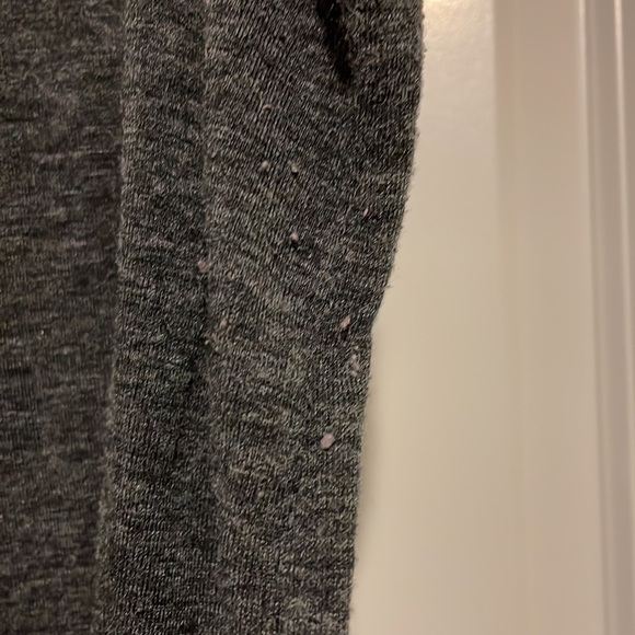 LOFT women’s gray ruffle neck tunic top XL - Picture 3 of 6